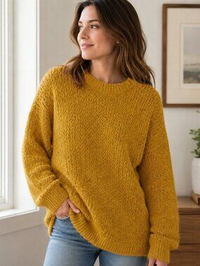 Mustard Yellow Crewneck Sweater - NWOT